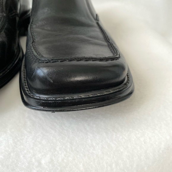 Aldo Mens Size 44 Black Leather Loafers - Picture 12 of 16